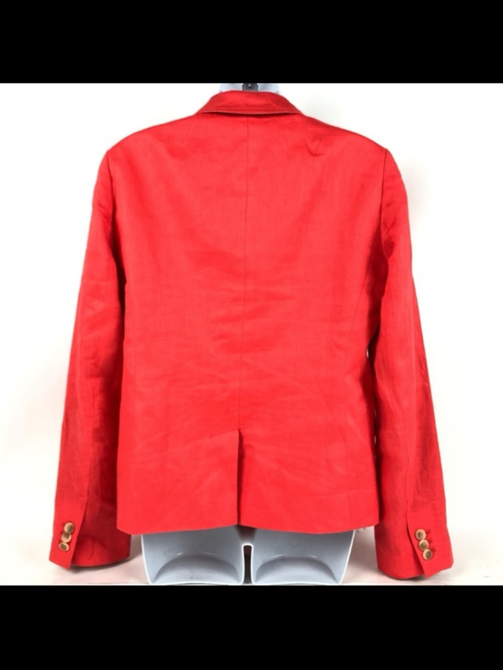 J. Crew Bright Red Women's Linen Blazer - Picture 7 of 11